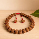 8 Mukhi Indonesian Rudraksha Bracelet (7–9mm) – Certified Natural Beads with X-Ray Report |27 Beads | Removes Obstacles & Brings Success