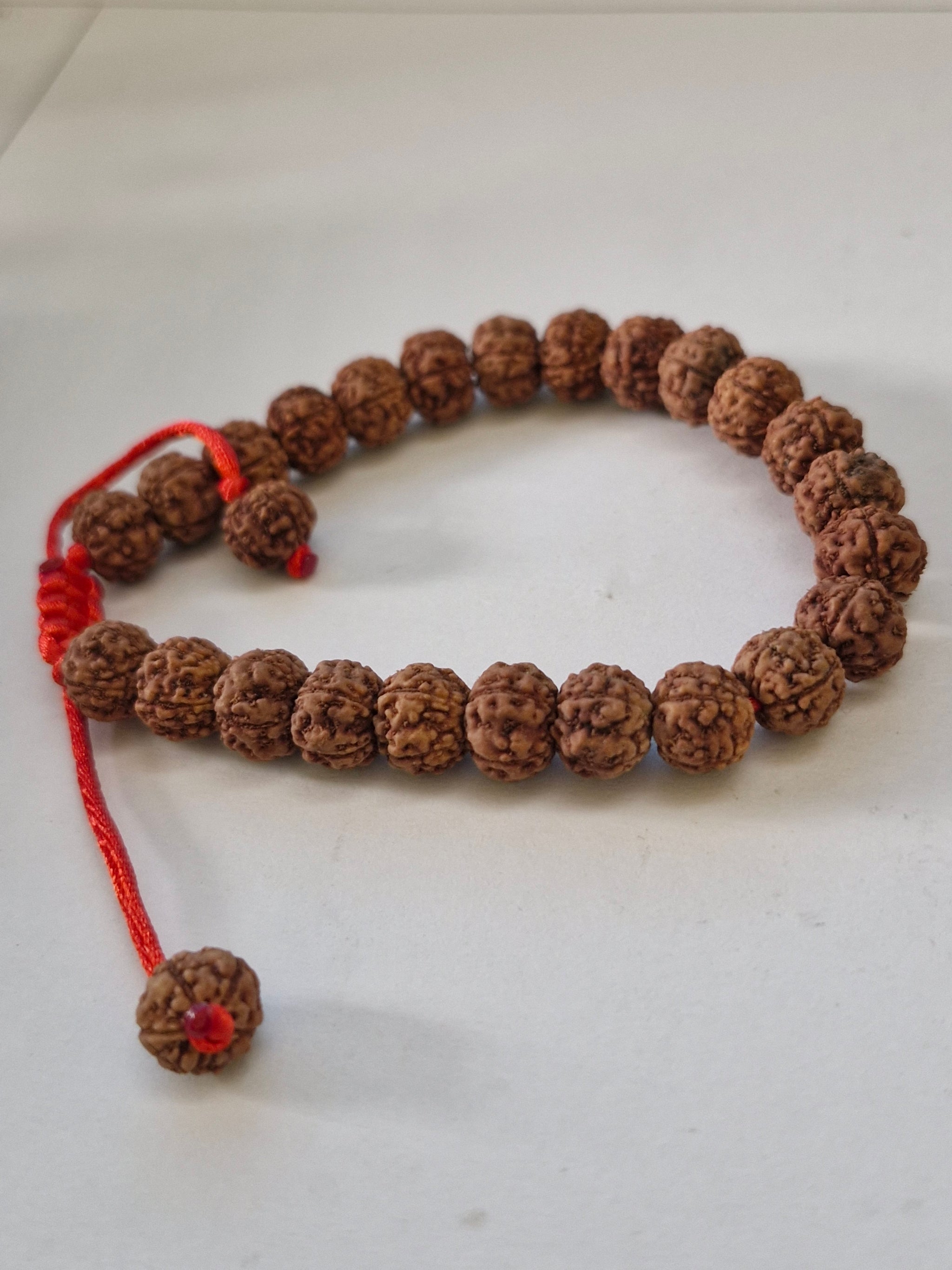 Rudravishnu 5 Mukhi Indonesian Rudraksha Bracelet (8–10mm) | Natural Beads | Sample Beads Included | X-Ray Certified